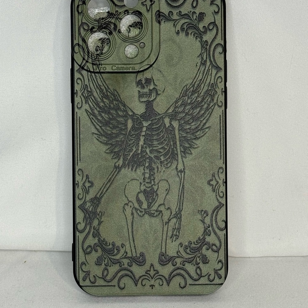 Skeleton Design iPhone 13 Pro Max Case - Green